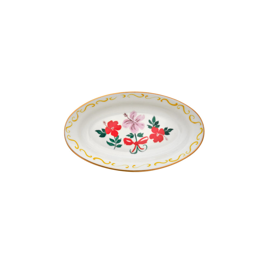 Oval Tray Flower Bow